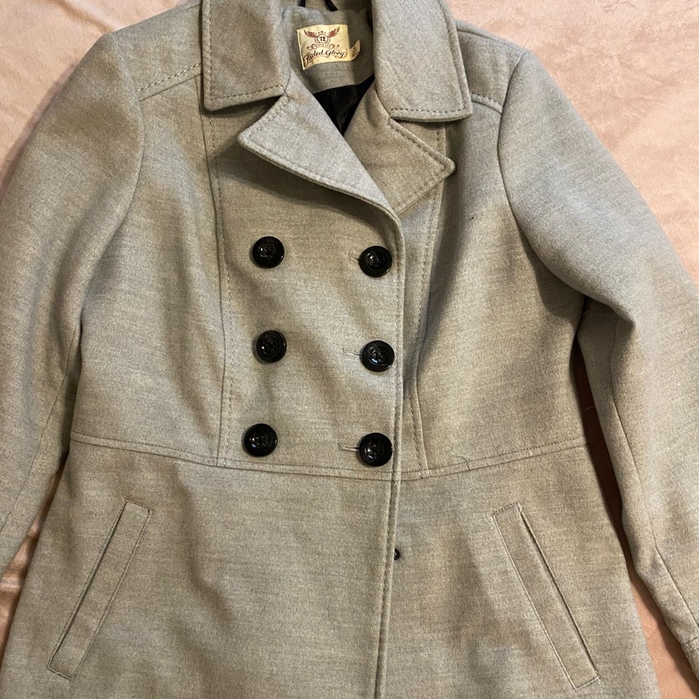 gray faded glory coat